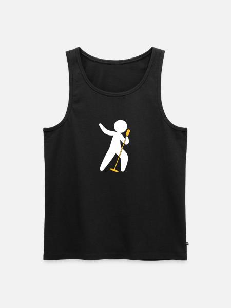 Popstar - Men's Premium Organic Tank Top - black