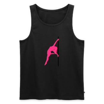 Pole Dance - Männer Premium Bio Tank Top - Schwarz - Vorne - AI Model Male 178 light (178cm)