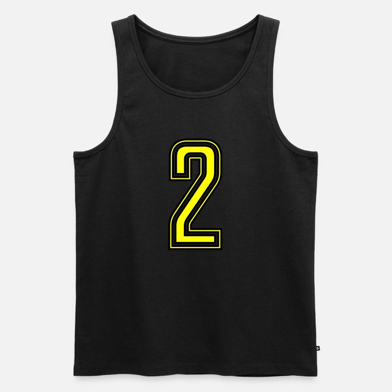 2 - Männer Premium Bio Tank Top - Schwarz