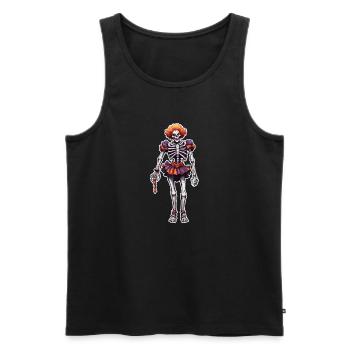 Clown / Cirque / Carnaval / Carnaval / Ludique - Débardeur bio Premium Homme - noir - Devant - Michal (187cm)