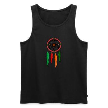 Traumfänger - Männer Premium Bio Tank Top - Schwarz - Vorne - Michal (187cm)