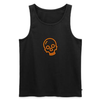 Little Skull - Men's Premium Organic Tank Top - black - Front - AI Model Male 178 light (178cm)