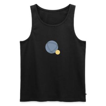 Boule Kugel Petanque Petanque Boulekugel Bouler - Männer Premium Bio Tank Top - Schwarz - Vorne - Michal (187cm)