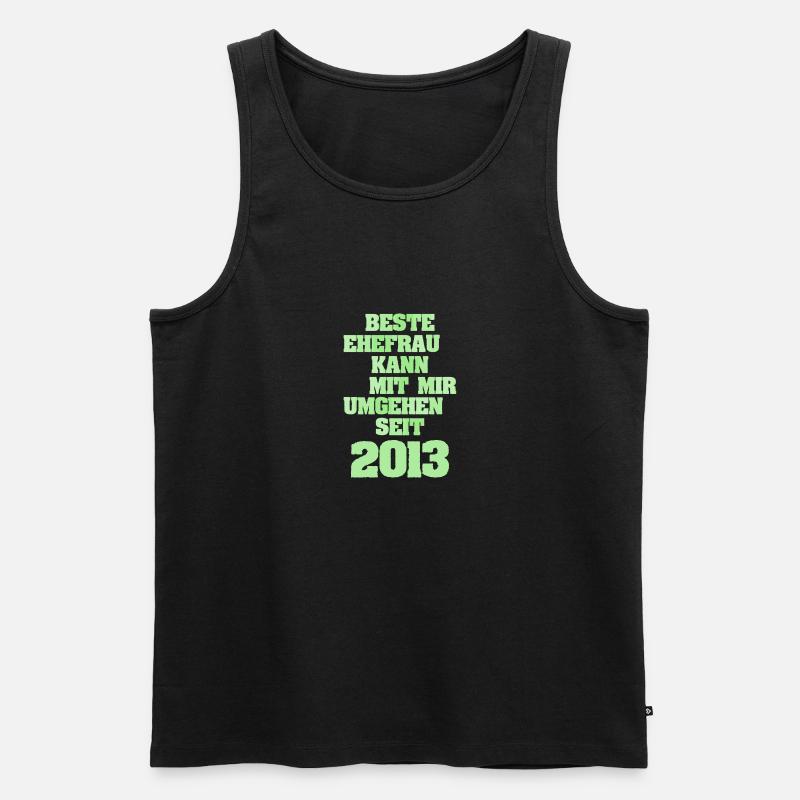 2013 - Männer Premium Bio Tank Top - Schwarz