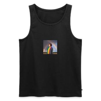 Love for everybody - Männer Premium Bio Tank Top - Schwarz - Vorne - Michal (187cm)