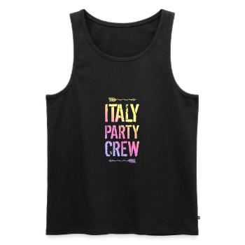Italien Party Crew Bunt - Männer Premium Bio Tank Top - Schwarz - Vorne - Michal (187cm)