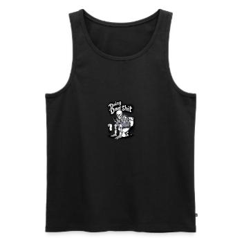 Doing Dad Shit Funny Skeleton Fathers Day - Men's Premium Organic Tank Top - black - Front - Michal (187cm)