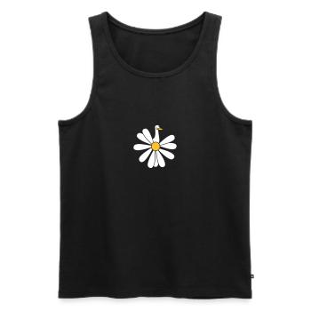 Gänseblümchen (b) - Männer Premium Bio Tank Top - Schwarz - Vorne - Michal (187cm)