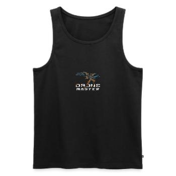 Drone Drones Drone Flight Drone Pilot - Men's Premium Organic Tank Top - black - Front - AI Model Male 178 light (178cm)