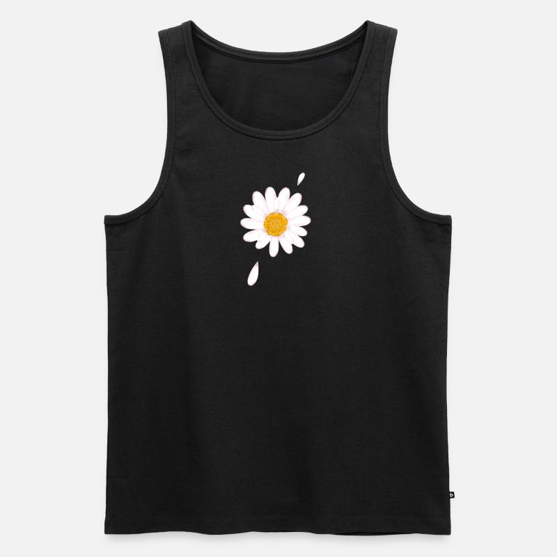 Daisy - Männer Premium Bio Tank Top - Schwarz