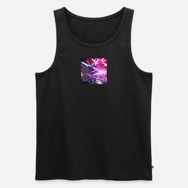 Anime Cyber Kampf - Männer Premium Bio Tank Top - undefined