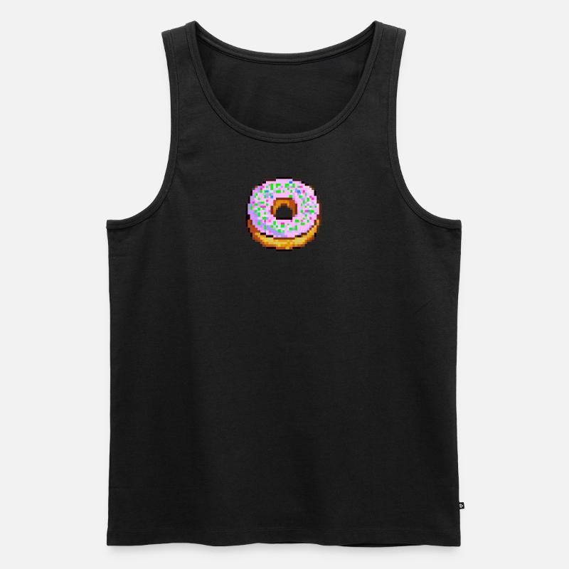 Donut - Männer Premium Bio Tank Top - Schwarz