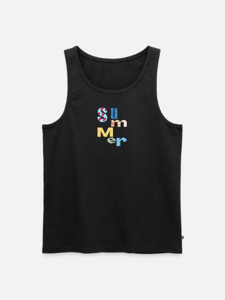 Summer / Sommer - Männer Premium Bio Tank Top - Schwarz