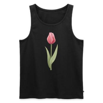 Tulip - Men's Premium Organic Tank Top - black - Front - Michal (187cm)