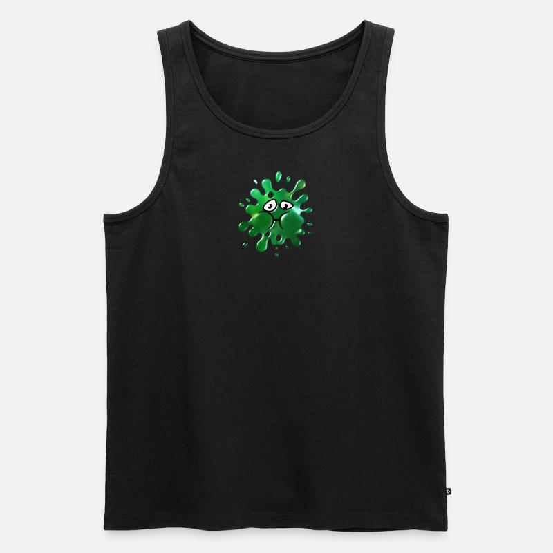 Kranker Schleim - Männer Premium Bio Tank Top - Schwarz