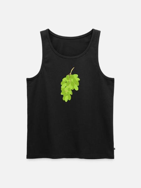 Traube - Männer Premium Bio Tank Top - Schwarz
