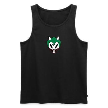 Jokuroeil - Men's Premium Organic Tank Top - black - Front - AI Model Male 178 light (178cm)