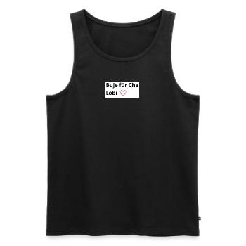 Buje für Che Lobi - Männer Premium Bio Tank Top - Schwarz - Vorne - AI Model Male 178 light (178cm)