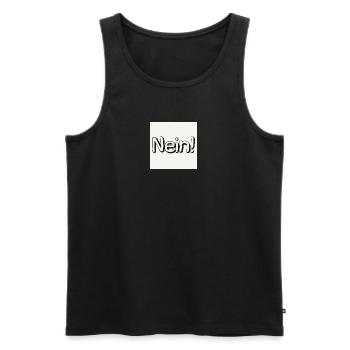 Playful No lettering for creative designs - Men's Premium Organic Tank Top - black - Front - AI Model Male 178 light (178cm)