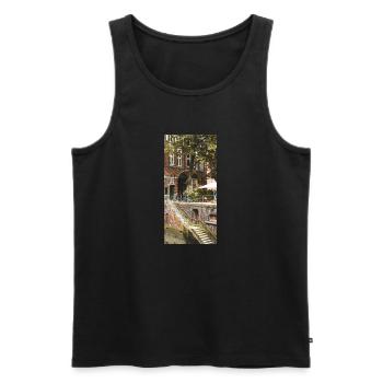 Dänemark - Männer Premium Bio Tank Top - Schwarz - Vorne - Michal (187cm)