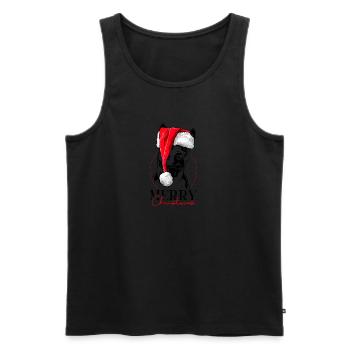 Santa Thai Ridgeback Merry Christmas Wilsigns - Männer Premium Bio Tank Top - Schwarz - Vorne - AI Model Male 178 light (178cm)