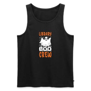 Ghost Crew - Men's Premium Organic Tank Top - black - Front - Michal (187cm)