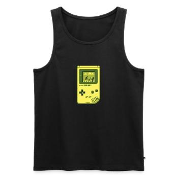 GB Pixel Handheld Retro Gaming Konsole (Mario) - Männer Premium Bio Tank Top - Schwarz - Vorne - AI Model Male 178 light (178cm)