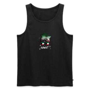 Kuwait - Männer Premium Bio Tank Top - Schwarz - Vorne - AI Model Male 178 light (178cm)