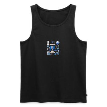 Travel the world Travel the world geschenk inspira - Männer Premium Bio Tank Top - Schwarz - Vorne - Michal (187cm)