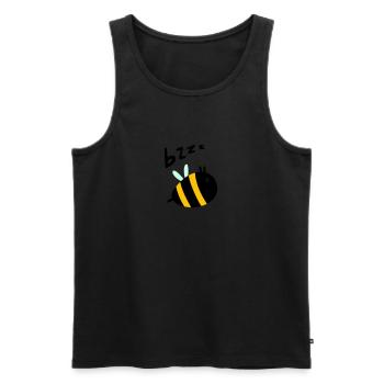 Bzzz - Débardeur bio Premium Homme - noir - Devant - Michal (187cm)