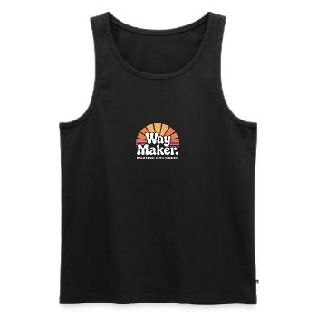 Wegbereiter: Christlicher Wunderwirker Licht - Männer Premium Bio Tank Top - Schwarz - Vorne - AI Model Male 178 light (178cm)