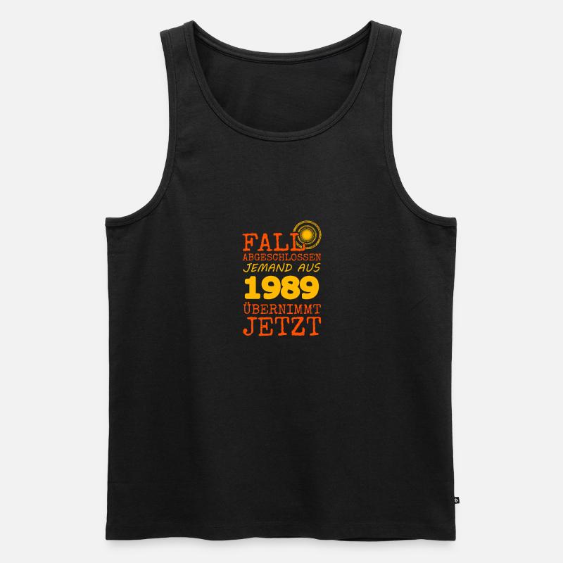 Witzig 1989 - Männer Premium Bio Tank Top - Schwarz