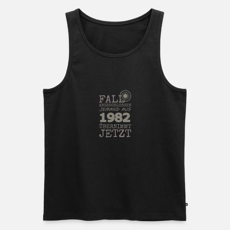 1982 - Männer Premium Bio Tank Top - Schwarz