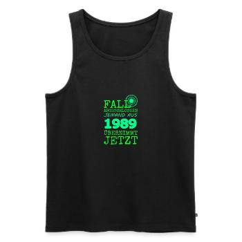 1989 - Männer Premium Bio Tank Top - Schwarz - Vorne - Michal (187cm)
