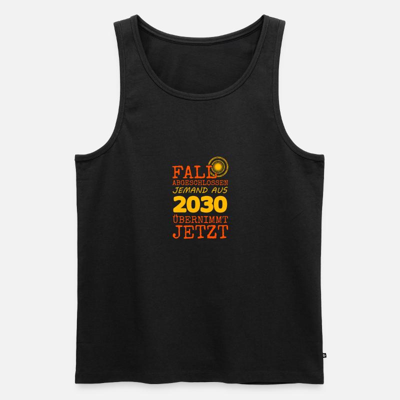 2030 2030 - Männer Premium Bio Tank Top - Schwarz