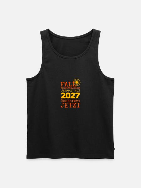 2027 - Men's Premium Organic Tank Top - black