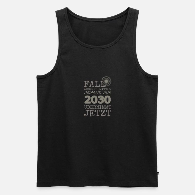2030 - Männer Premium Bio Tank Top - Schwarz