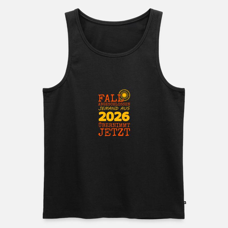 2026 - Männer Premium Bio Tank Top - Schwarz