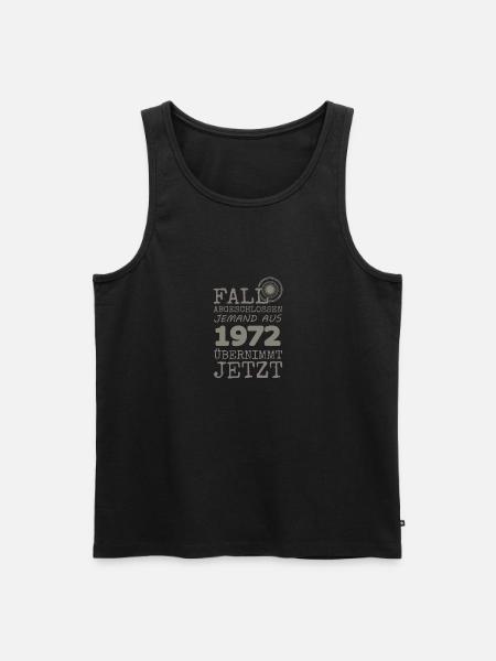 1972 - Men's Premium Organic Tank Top - black