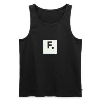 Namemsidee - Männer Premium Bio Tank Top - Schwarz - Vorne - AI Model Male 178 light (178cm)