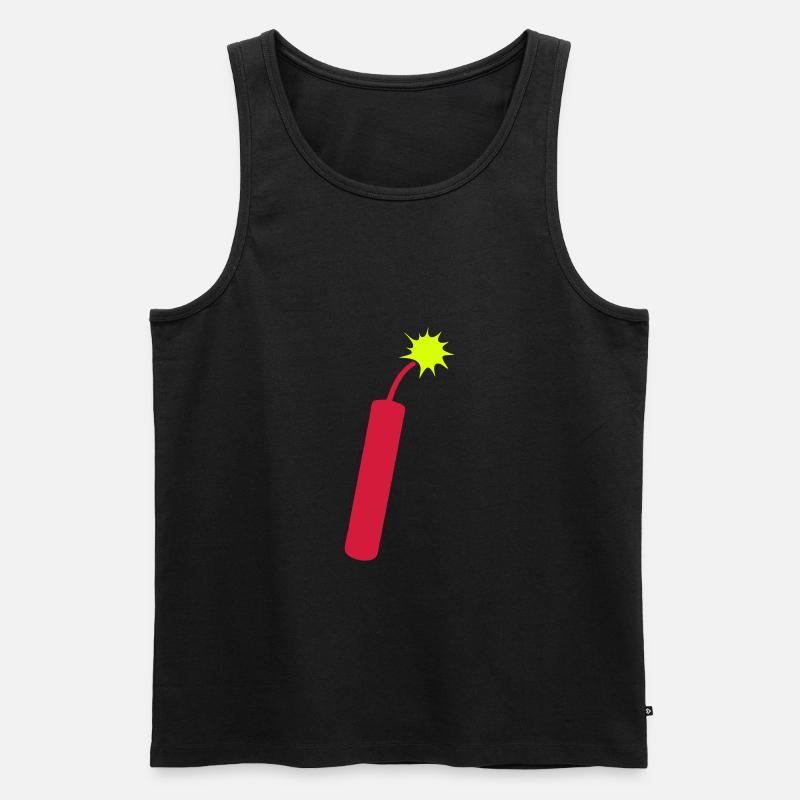 Dynamit Docht Lichter 1206 - Männer Premium Bio Tank Top - Schwarz