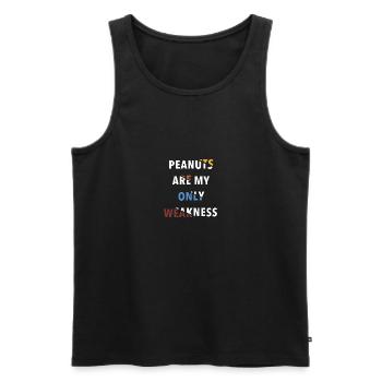 Peanut Allergy Nut Allergy Awareness - Men's Premium Organic Tank Top - black - Front - AI Model Male 178 light (178cm)