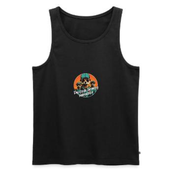 Cool Meerkat Drôle Suricate Dire - Débardeur bio Premium Homme - noir - Devant - Michal (187cm)