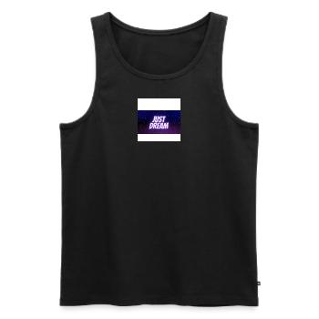 just dream - Männer Premium Bio Tank Top - Schwarz - Vorne - Michal (187cm)