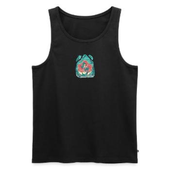 Zombie-Nixe unter Wasser Zombie-Nixe unter Wasser - Männer Premium Bio Tank Top - Schwarz - Vorne - AI Model Male 178 light (178cm)