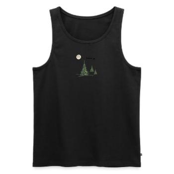 Oh Holy Night - Männer Premium Bio Tank Top - Schwarz - Vorne - Michal (187cm)