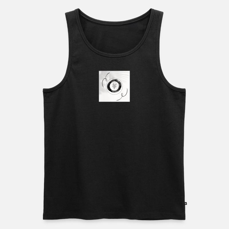 tree - Männer Premium Bio Tank Top - Schwarz