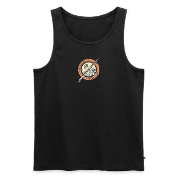 Keeping it reel Angelrute Keeping it reel Angelrut - Männer Premium Bio Tank Top - Schwarz - Vorne - Michal (187cm)