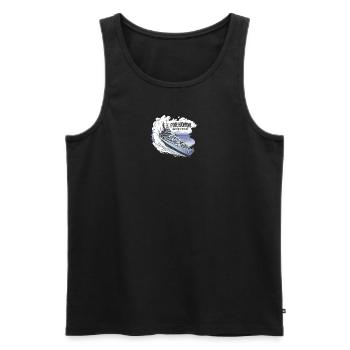 Für die Ehre, niemals zu vergessen Für die Ehre, n - Männer Premium Bio Tank Top - Schwarz - Vorne - Michal (187cm)