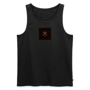 UNIQUE Fox Simple - Männer Premium Bio Tank Top - Schwarz - Vorne - Michal (187cm)
